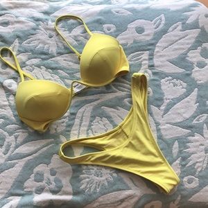 WHITE FOX SWIMWEAR yellow bikini